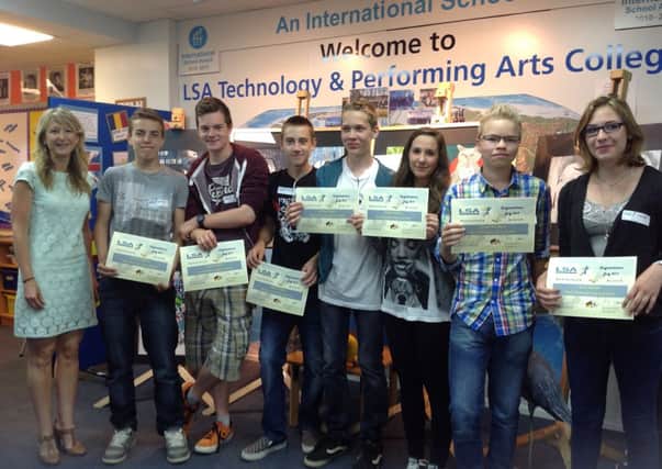 Students from German took part in an exchange with LSA Technology and Performing Arts College