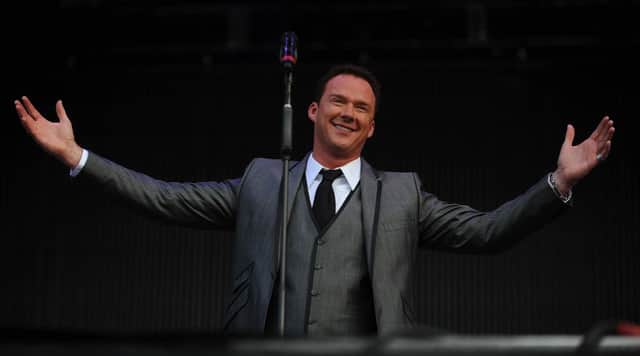 Saturday night at Lytham Proms.
Russell Watson on stage. PIC BY ROB LOCK
3-8-2013