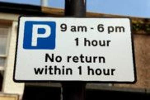 A parking sign on Clifton Drive, St Annes