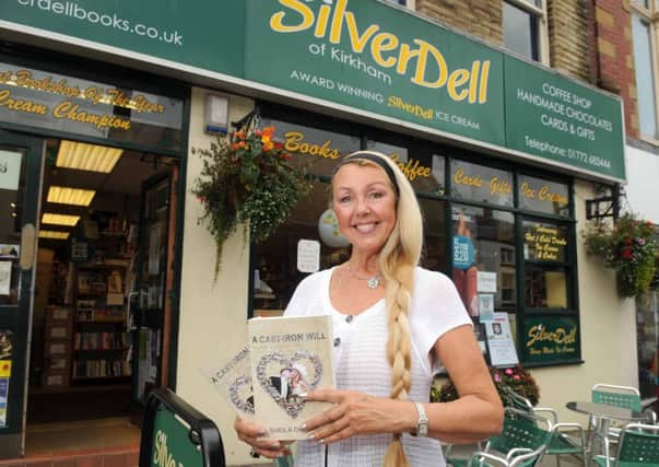 Sheila Dibnah outside Silverdell in Kirkham where she signed copies of her book, A Cast-Iron Will.