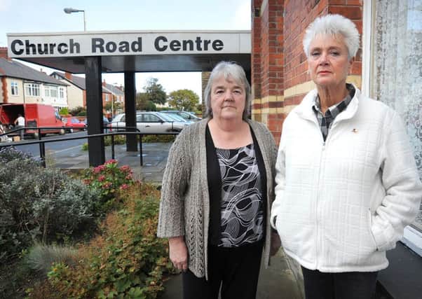 Ward Councillor Sue Fazackerley (right) and Centre Manager Pauline Baldwin outside the centre, which is searching for a new home.
