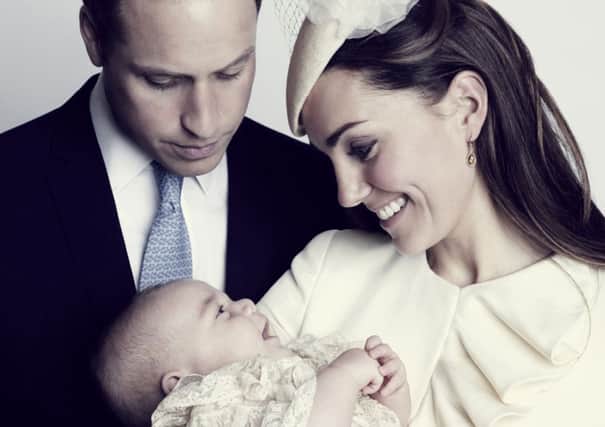 The Duke and Duchess of Cambridge with baby George and (below) Alan Halsall ,owner of Silver Cross and (bottom) a Silver Cross Balmoral pram.