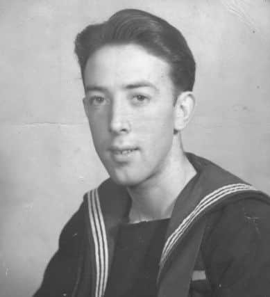 Blackpool-born Edward Wane at the age of 21 when he was in the Royal Navy