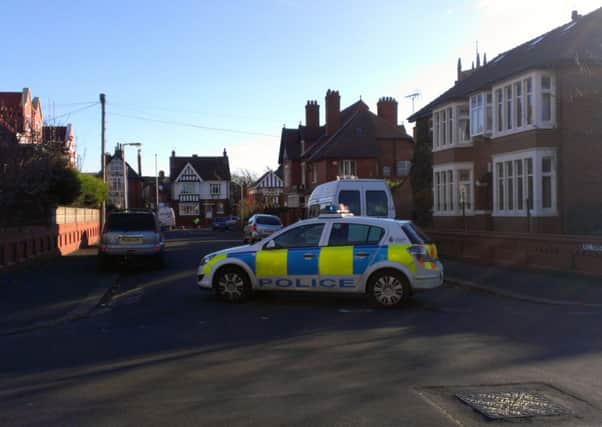 All Saints Road, St Annes closed at its junction with Bromley Road whille investigation work goes on following an accident at the junction with St Thomas Road