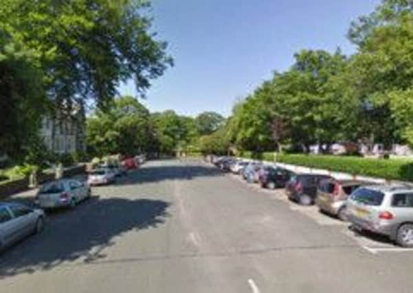 Station Square car park, Lytham, where a 65-year-old woman was threatened by a man, who appeared to have a handgun, attempting to snatch her handbag