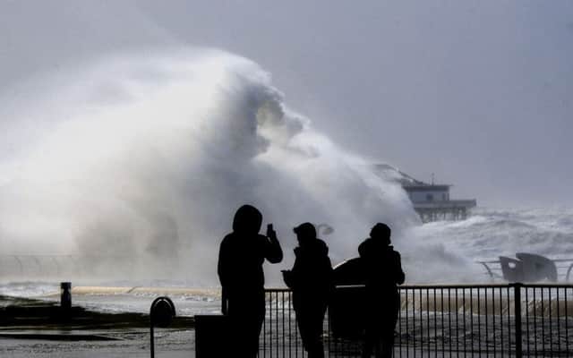 Large waves are expected to hit the Fylde coast, causing flooding in some areas.