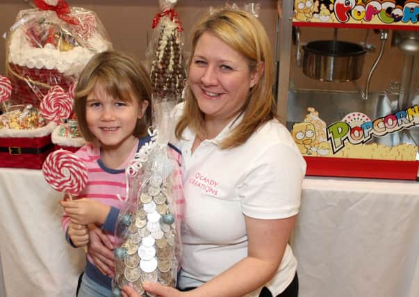 Amanda Rankin from Candy Creations with her daughter Emma aged six.