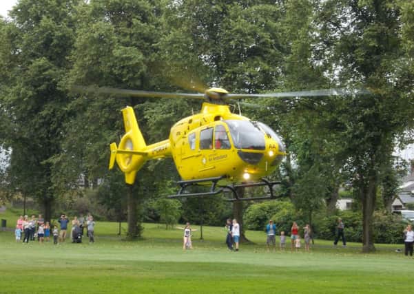 A North West Air Ambulance in action.