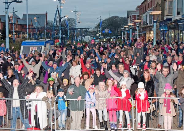 The crowd at St Annes Christmas lights switch-on