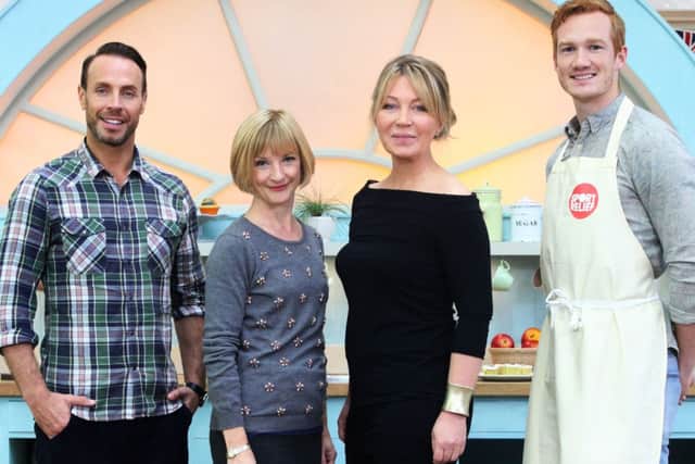 Jason Gardiner, Jane Horrocks, Kirsty Young and Greg Rutherford.