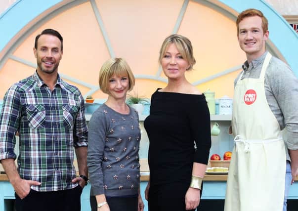 Jason Gardiner, Jane Horrocks, Kirsty Young and Greg Rutherford.