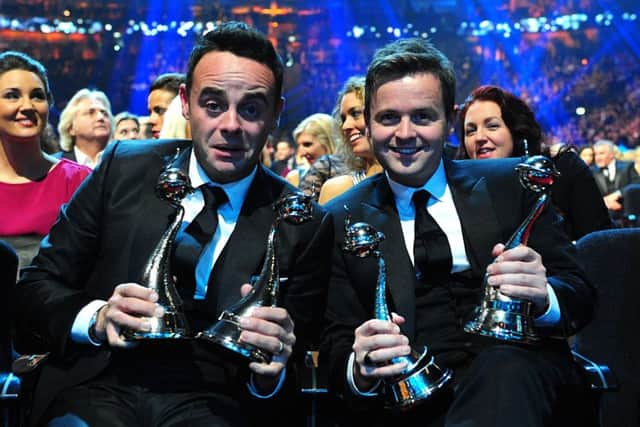 Ant and Dec with their NTAs awards.