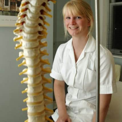 Osteopath Amy Dickinson at Lytham.
