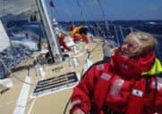 Amy Dickinson from Lytham, on the World yacht race.