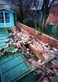 Storm damage in St Annes