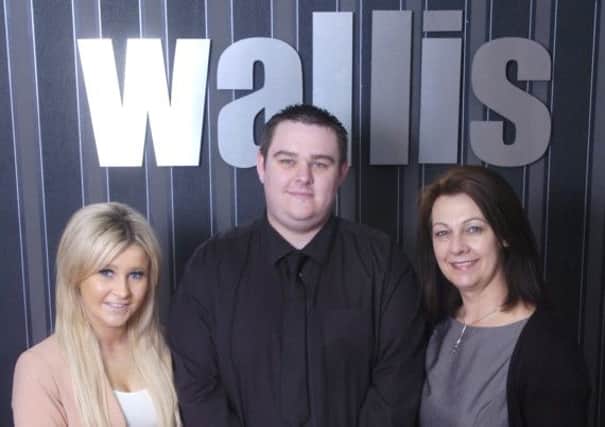 Hannah Wallis, Ross Wallis and Emily Chaplin of the Wallis Retail Group, which is opening a TV shopping channel studio in Kirkham