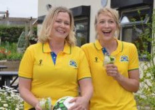 Shannon Kuspira (left) and Grace Hepwood, who are hosting a Brazilian-themed series of party nights to coincide with the start of the World Cup.