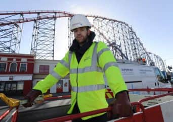 Adam Archer, 29, of South Shore, spent 11 years in the army before joining BT's Openreach team of engineers.