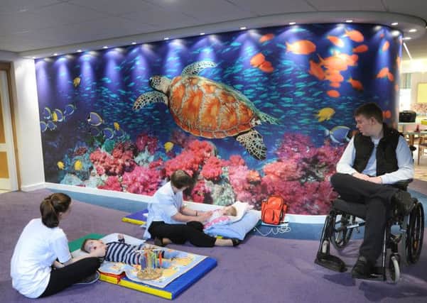 Major revamp: The giant undersea mural in the play room