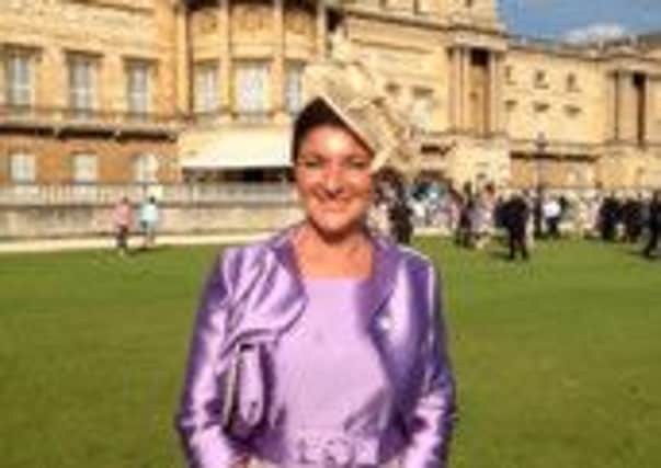 Leyla Marrs at the Buckingham Palace garden party