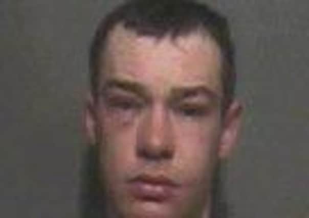 David Brittain, 25, of St Annes, waved a potato knife and shouted "I'll stab you all".