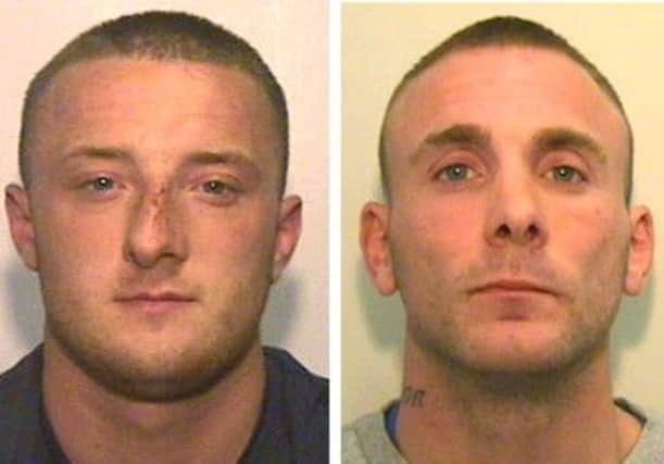 Gareth Robinson, 24 (left) and Philip Stephenson, 33, have escaped from an open prison in Kirkham.