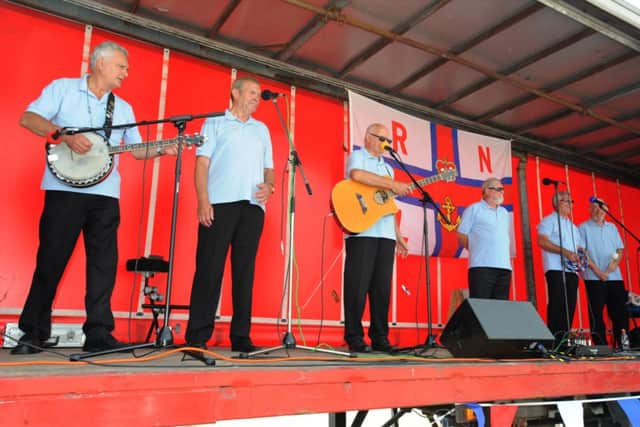 Entertaining day: Music accompanied the attractions at the RNLI open day and summer fair