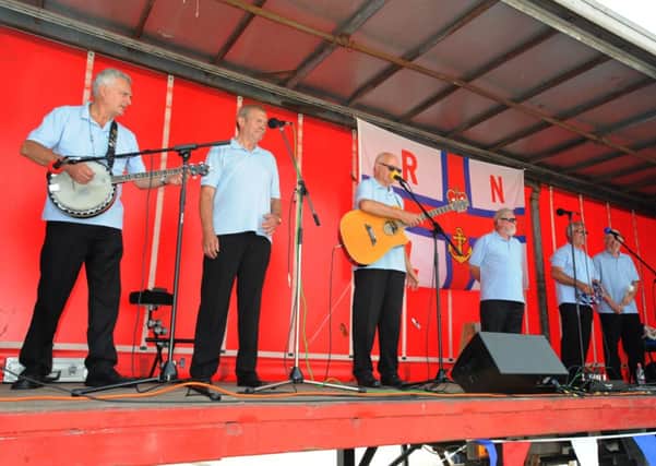 Entertaining day: Music accompanied the attractions at the RNLI open day and summer fair