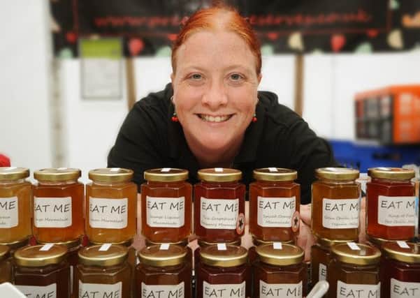 Eat me: Preesall Preserves founder Shelley Watson with some of her products