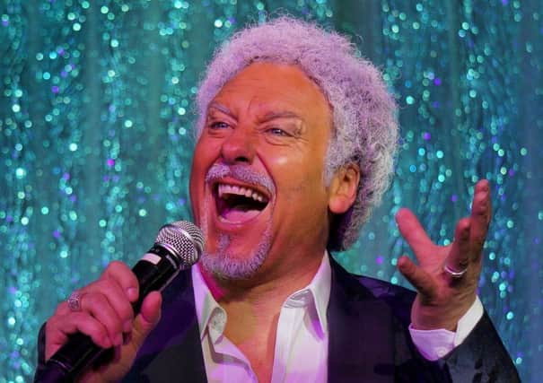 The Voice... Andy Wood looks and sounds like the real Tom Jones, and they are both performing on the Fylde