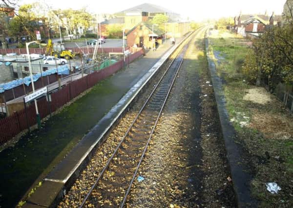 St Annes Railway Station  / railway line / train track