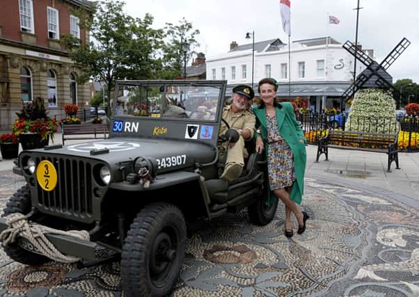 Nostalgia event: Ian and Kathryn Coats, of St Annes, members of the Military Vehicle Trust, at 1940s Festival in Lytham