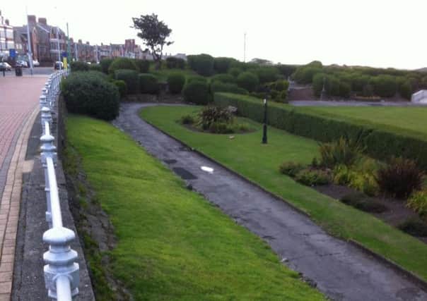 The site in Fleetwood's Marine Gardens where a new skatepark is planned.
