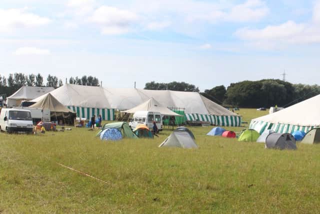 Protest: The camp at Little Plumpton, near Blackpool