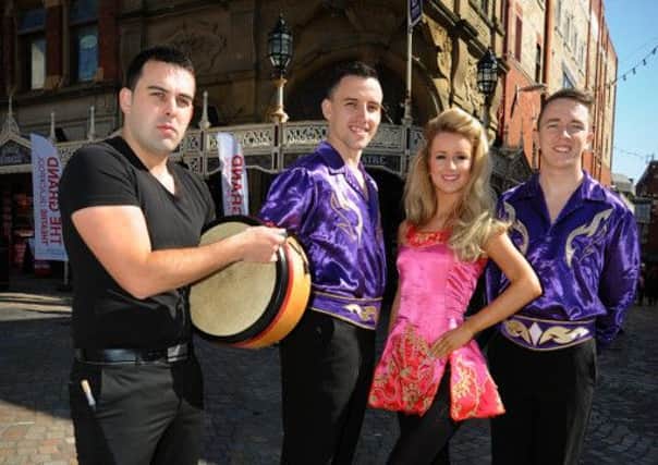 Traditional dance: From left , Chris Anglim, Martin McKay, Arlene McVeigh and Dylan Millar