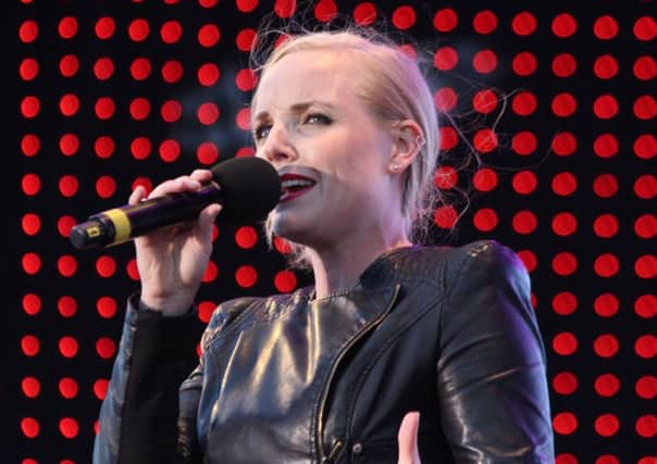 Kerry Ellis live on stage at the Lytham Proms in August