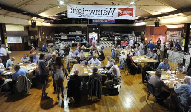 CAMRA's Lytham Beer Festival was back at Lowther Pavilion, with a wide selection of real ales and ciders on tap over the weekend.A busy main hall for the Friday afternoon session.  PIC BY ROB LOCK5-9-2014