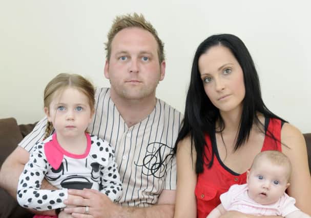 Prank backfired: Matthew Hearn doing his charity challenge and with his family
