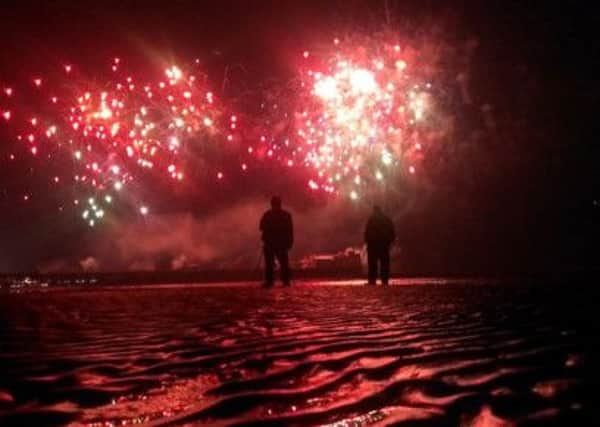 Lighting up: Austrias fireworld display in Blackpool on Friday night
