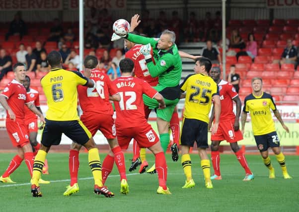 Action from Crawley v Fleetwood