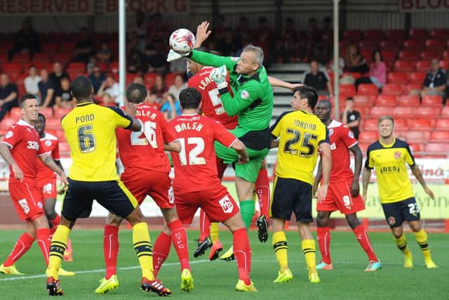 Action from Crawley v Fleetwood