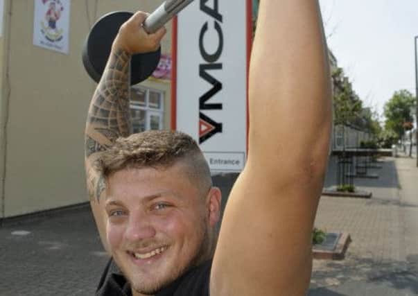 Power lifter Yiannis Verenakis in training at St Annes YMCA
