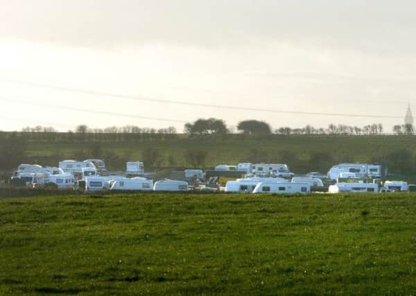Legal battle: The travellers site off Fairfield Road, near Hardhorn