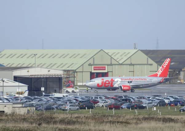 The last Jet2 flight from Blackpool Airport