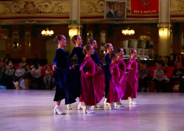 Young competitors at the Sequence Dance Festival in the Empress Ballroom, Winter Gardens, on October 18, 2014 - Art&Dance Investment Group B.V. (the Netherlands) Photographer VLADIMIR KUPRIYANOV