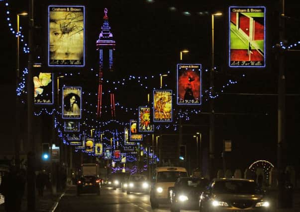 Lights fantastic: According to one Gazette correspondent, the Illuminations bring business into Blackpool while other resorts are closing down, benefiting our resorts businesses