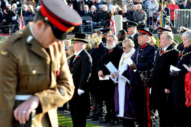 Dignitaries at Blackpool war memorial remember those who made the ultimate sacrifice