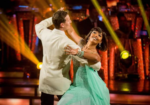 Blackpool bound: Sunetra Sarker and Brendan Cole on the dance floor.