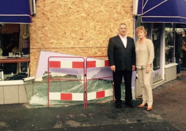 Targeted: Owners Peter and Karen Woodcock who have to rebuild following the night time raid