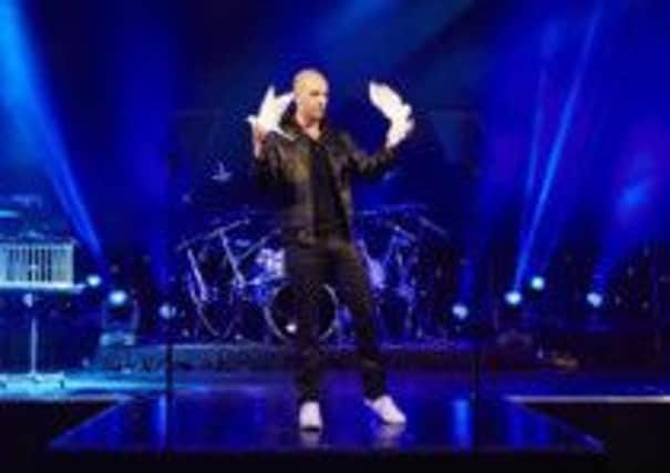 Great talent: Illusionist Darcy Oake wowed the Opera House as he created doves from fire and attempted a breath-taking illusion not seen for more than 100 years as part of his Christmas TV special